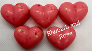 Rhubarb and Rose Wax Melt Shapes