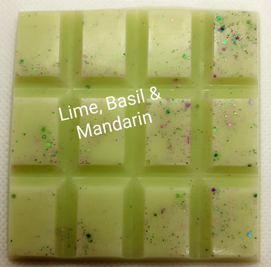 Lime, Basil & Mandarin Wax Melt Snap Bar