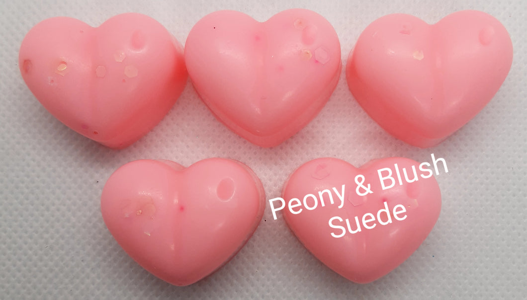 Peony & Blush Suede Wax Melt Shapes