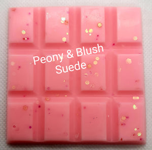 Peony & Blush Suede Wax Melt Snap Bar