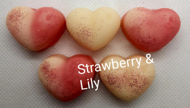 Strawberry & Lily Wax Melt Shapes