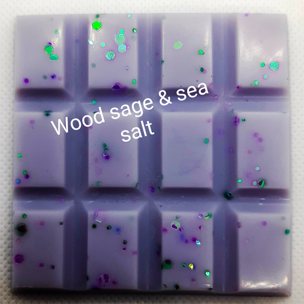 Wood Sage and Sea Salt Wax Melt Snap Bar