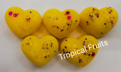 Tropical fruits wax melt shapes